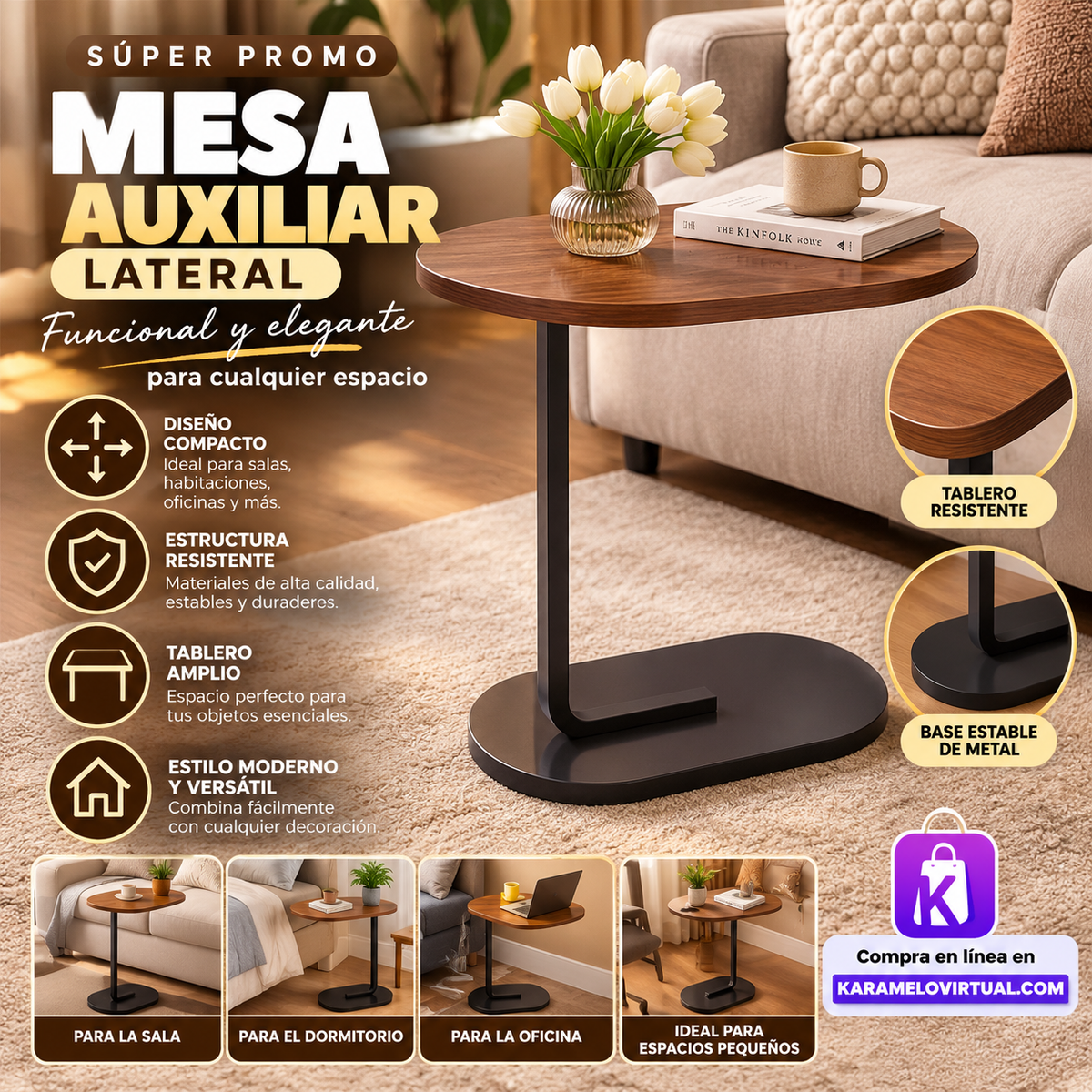 MESA AUXILIAR LATERAL