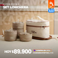 SET DE 4 LONCHERAS PORTA COMIDA HERMETICO